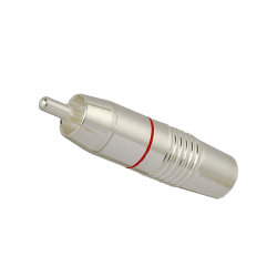 KaCsa RP-412ST Wtyk RCA cinch srebrzony